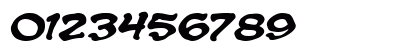 CC Spookytooth Bold Italic Numeric Preview