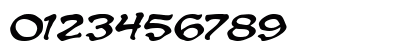 CC Spookytooth Italic Numeric Preview