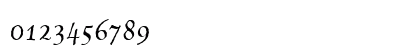 CelestiaAntiqua RomanItalic Numeric Preview