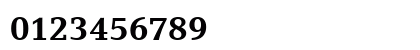 LinoLetter LT Roman Bold Numeric Preview