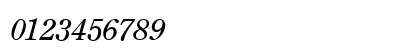 Century-Old-Style Italic Numeric Preview