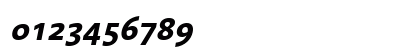 LTAroma Bold Italic Numeric Preview