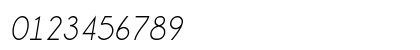 Champagne &amp; Limousines Italic Numeric Preview