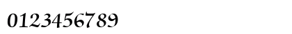 ChanceryScriptSSK SemiBold Numeric Preview