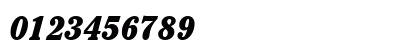 Cheltenham Black Condensed SSi Black Condensed Italic Numeric Preview