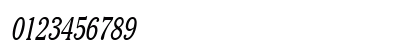 Chelsey Thin Italic Numeric Preview