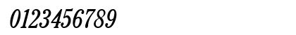 Cheltenham Condensed Italic Numeric Preview