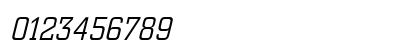 City BQ Italic Numeric Preview