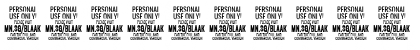 Blaak Thin PERSONAL USE Italic Font