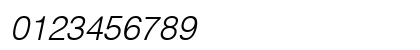Context Light SSi Light Italic Numeric Preview