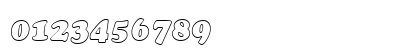 CookieHollow Italic Numeric Preview