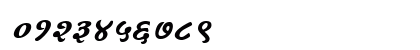 AkrutiDevKailas BoldItalic Numeric Preview