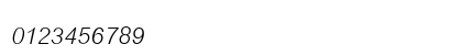 Cordia New Italic Numeric Preview