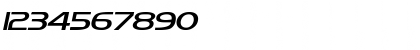 Orbit-Extended Bold Italic Font