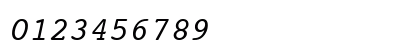 Courier10 BT Italic Numeric Preview