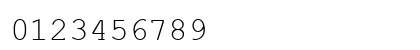 Courier New Digiscream Regular Numeric Preview