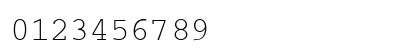 CourierM Regular Numeric Preview