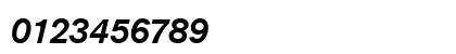 AkzentMedium RegularItalic Numeric Preview