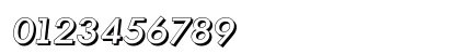 MontrealDropShadow-Medium Italic Numeric Preview