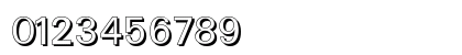 UltimateDropShadow Regular Numeric Preview
