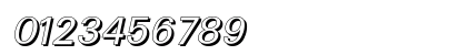 UltimateDropShadow Italic Numeric Preview