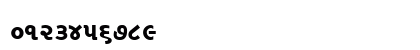 AkrutiGujAmita Bold Numeric Preview