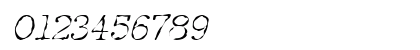 Detective Italic Numeric Preview
