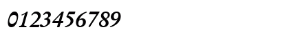 Deutch Garamond SSi Bold Italic Numeric Preview