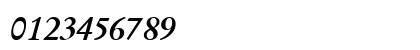 DeutchGaramondSSK BoldItalic Numeric Preview
