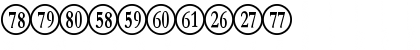 Numberpile Reversed Font