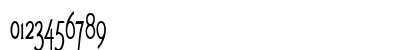 LoveLettersCondensed Regular Numeric Preview
