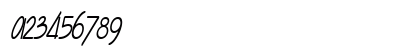 Enview Light BoldItalic Numeric Preview