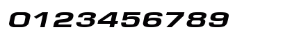 EuroseWideHeavy Italic Numeric Preview