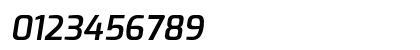 Exo SemiBold Italic Numeric Preview