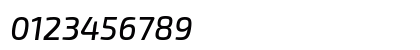 Exo 2 Medium Italic Numeric Preview