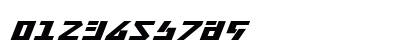 Falconhead Italic Numeric Preview