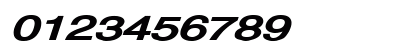 Alps Extended Bold Italic Numeric Preview