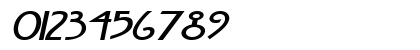 Fanzee-Extended Italic Numeric Preview