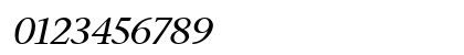 Fasse Italic Numeric Preview