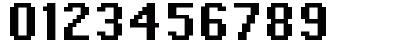FFF Executive Bold Extended Regular Numeric Preview