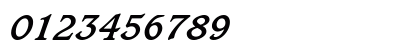 Caxton LT Book Bold Italic Numeric Preview