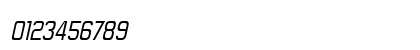 Forgotten Futurist Italic Numeric Preview