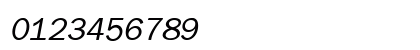 Franklin Gothic Light SSi Light Italic Numeric Preview