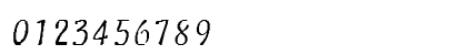 Frantic 1 Regular Numeric Preview