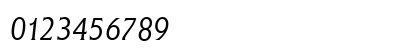 Frascati-Light Italic Numeric Preview