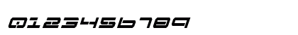 Free Agent Bold Italic Numeric Preview