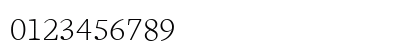 FreightText LightSC Numeric Preview