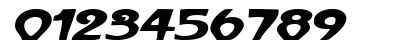 FrenchBeanExtended Oblique Numeric Preview