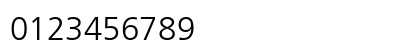 Frutiger Light Numeric Preview