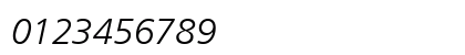 Frutiger Light Italic Preview